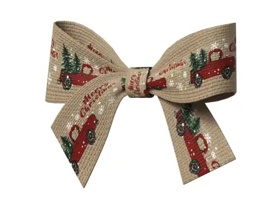 Christmas Bow Ribbon 74 Low-poly 3D model