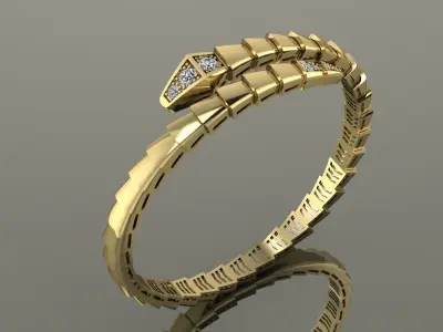 Serpenti Bvlgari Snake Bracelet 3D print model