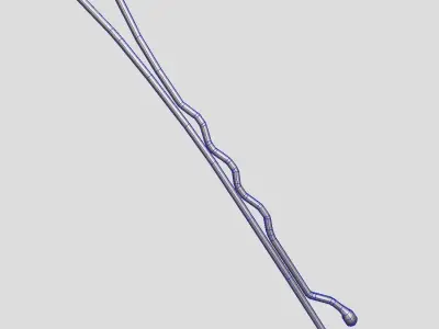 Hairpin Low-poly 3D model