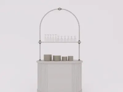 minibar restaurant 3D model