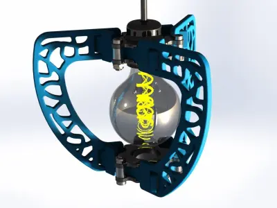 3d model-butterfly lampshade-ready to print 3D print model