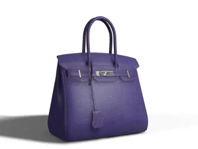 Birkin hermes bag Low-poly 3D model