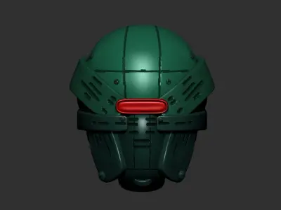 helmet high poly sculpt 3d printable  3D model 63