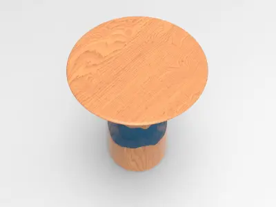 Desert Side Table Low-poly 3D model