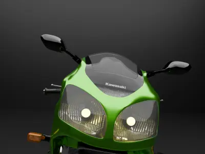 2000 Kawasaki Ninja ZX12R 3D model