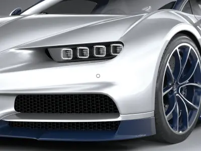 Bugatti Chiron 2020 3D model