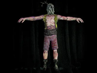 Pirat Monstrt Low-poly 3D model