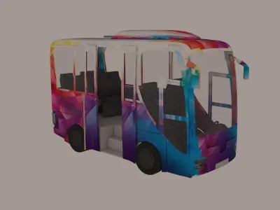 Mini Bus 2019 3D model