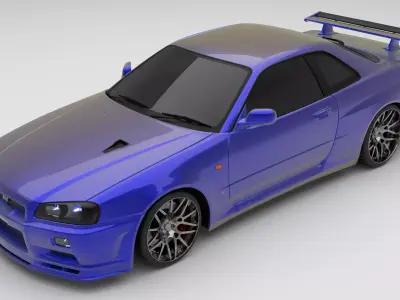 Nissan GTR R34 3D model