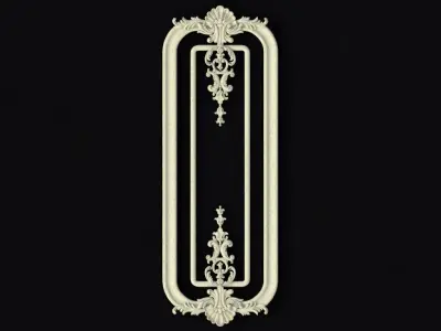 Central decor ornament for furniture 3D model 1069
