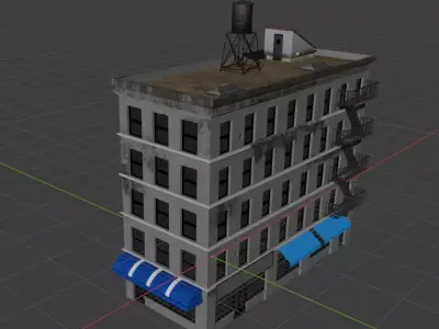 Apartment-02 Free low-poly 3D model