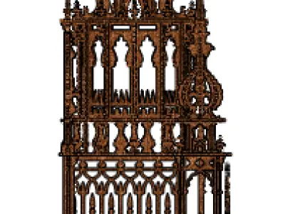 clock tower 3D model get