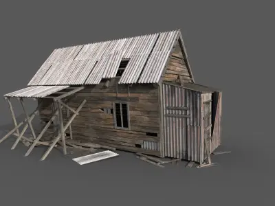 Old House Low-poly 3D model get