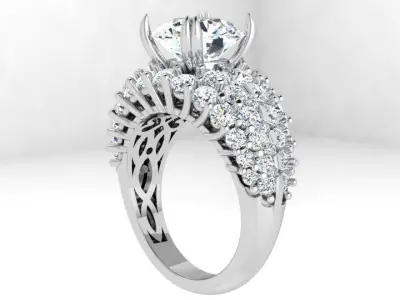 Round Diamond Ring 4385 3D print model