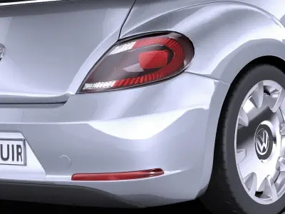 Volkswagen iBeetle Convertible 2015 VRAY 3D model