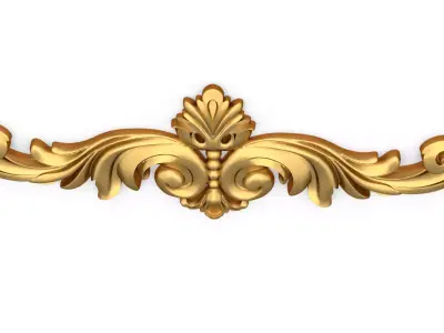 carved classic decorative ornament cnc 3d printing stl 62 3D model