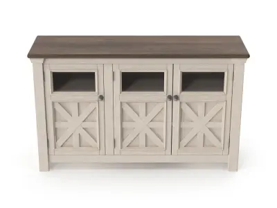 Tv Stand - 3 doors Low-poly 3D model