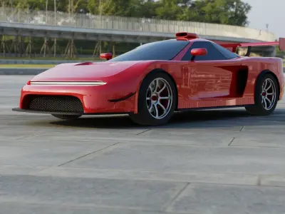 Classic Hypercar Project 1 3D model