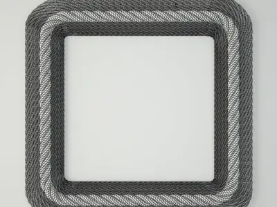 Crescent Key Mirror 3D model