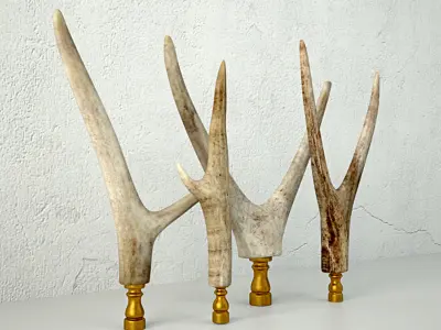 Antler Finials 3D model