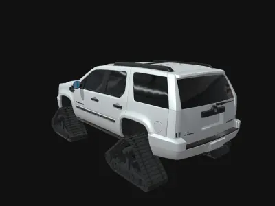 cadillac escalade car 3d model Low-poly 3D model