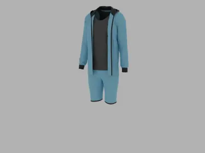 Sport Suit Low-poly 3D model