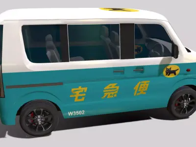 Key Car Mazda Scrum Lowpoly Low-poly 3D model