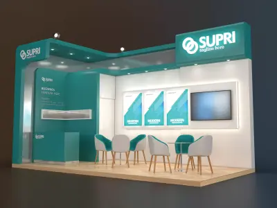 EXHIBITION STAND ARY 18 sqm 3D model