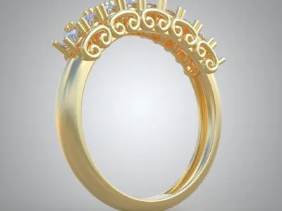 Ring 3D model 0230 3D printable model10 3D print model