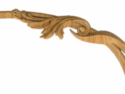 Carved picture frame STL 3D model 108