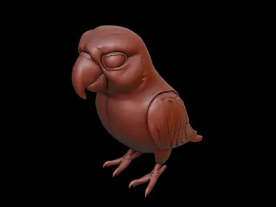 Parrot Animal Sculpture 3D print model purchase
