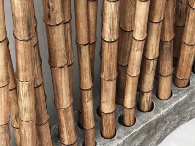 Bamboo decor n25 3D model