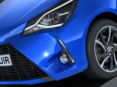 Toyota Yaris hybrid 2017 3D model