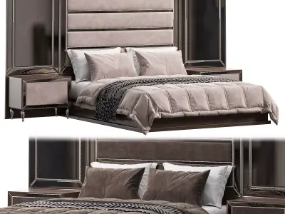 Lerza Luxury Bed By Evgor Collection 3D model