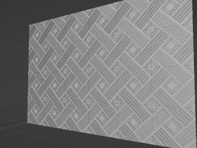 Wall wood seamless set2 V24 3D model