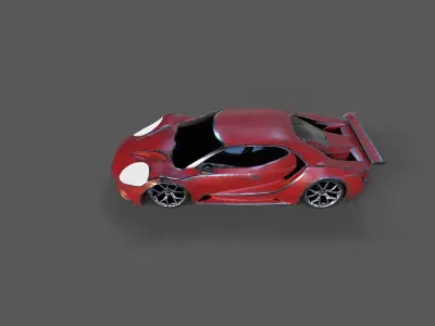 High-Quality 3D CarModel Low-poly 3D model