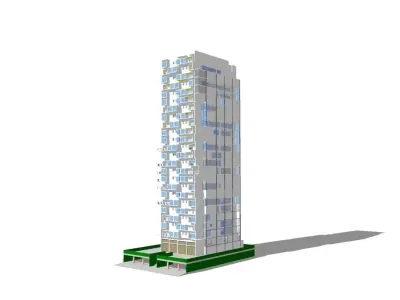 Mixed use 01 3D model