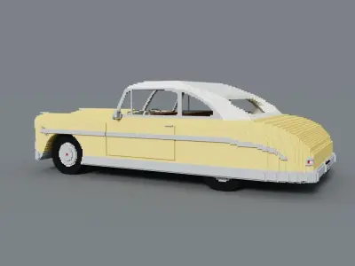 1952 Hudson Hornet Car Voxel Model 3D model
