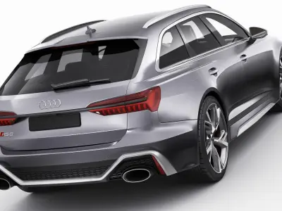 Audi RS6 avant 2020 3D model