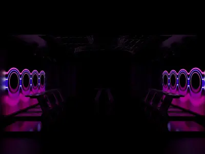 Virtual Game Show Set Design Low-poly 3D model