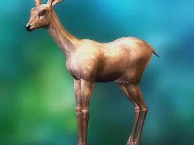 3DRT - Fawn Low-poly 3D model