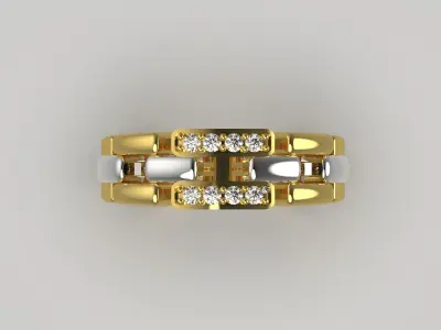 Luxury man Rolex design diamond ring model ror0027 3D print model