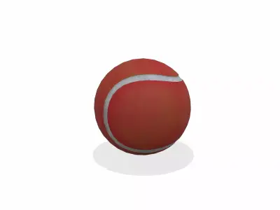Tennis Ball Low-poly PBR Free low-poly 3D model