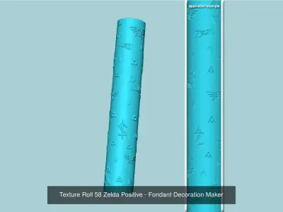 24 Texture Roll Branded Collection - Fondant Decoration Maker