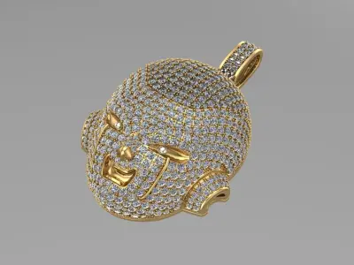 Frieza gold pendants NN083 3D print model