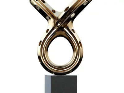 Knot metal decor 3D model