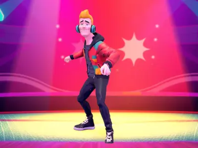 Colorful Gamer Attire model pack Low-poly 3D model