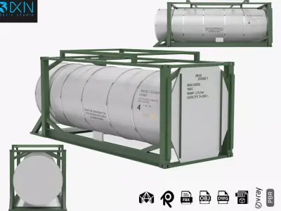 Tank Container 01 3D model