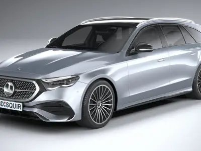 Mercedes-Benz E-class Estate AMG Line 2024 3D model