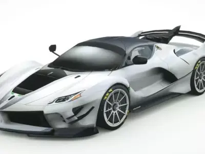 Generic Supercar v17 Low-poly 3D model